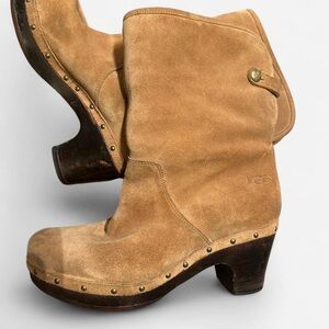 UGG y2k Tan Suede Linea Women's Clogs